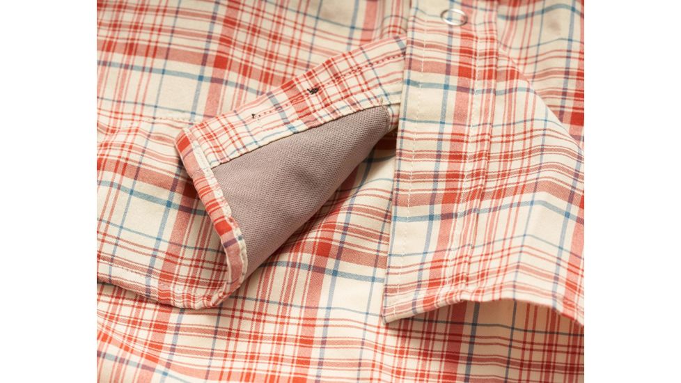 Howler Brothers H Bar B Tech Shirt - Mens, Salvo Plaid / Mars Red, Medium, 123319S-SPR-M