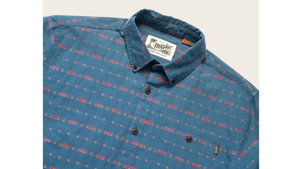 Howler Brothers Mansfield Shirt - Mens, Portals Dobby / Mid Blue, Large, 123519S-PDB-L