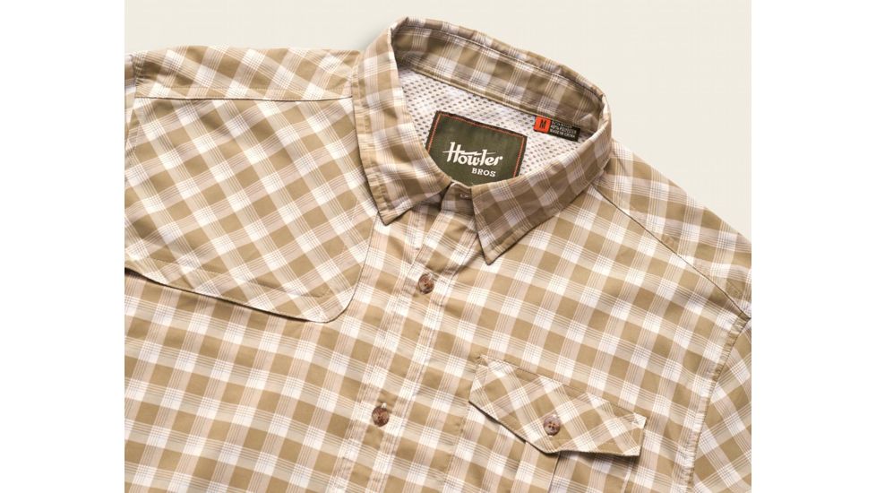 Howler Brothers Matagorda Shirt - Mens, Peninsula Plaid / Quill Green, Medium, 122419S-PPG-M