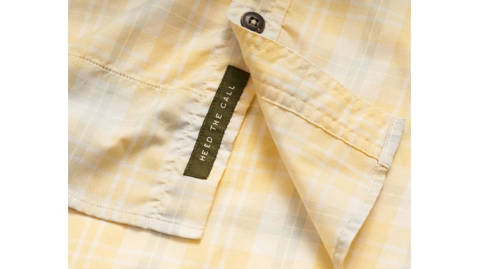 Howler Brothers Matagorda Shortsleeve - Mens, Shoreline Plaid / Sunny Yellow, Medium, 124619S-SPY-M