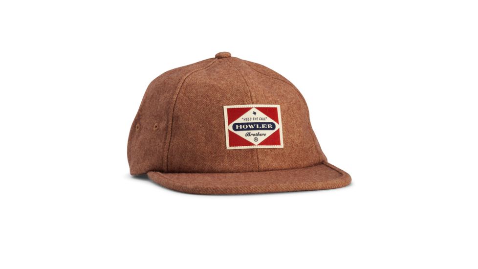 Howler Brothers Posse Badge Strapback Hat - Mens, Tan Flannel, One Size, 160719F-PBT