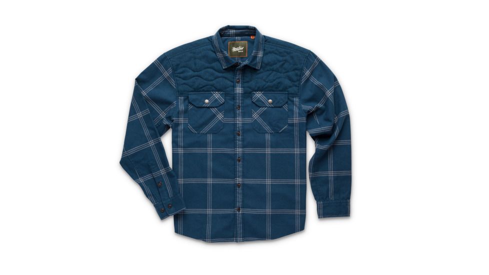 Howler Brothers Quintana Quilted Flannel - Mens, Las Cruces Plaid/ Middy Blue, Medium, 125319F-LCB-M