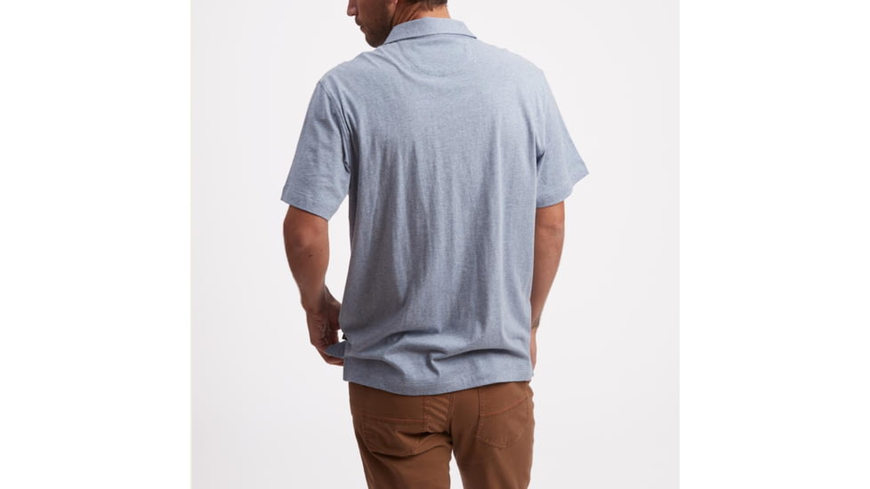 Howler Brothers Rookery Polo T-Shirt - Mens, Palm Climber/Cream Heather, M, 121920S-LGH-M