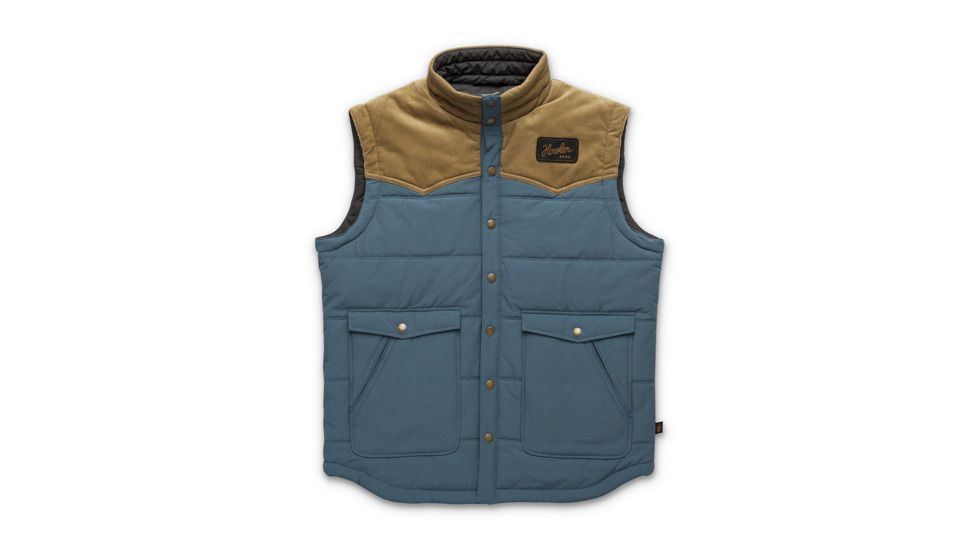 Howler Brothers Rounder Vest - Mens, Mid Blue/British Khaki, Medium, 152619F-BLU-M
