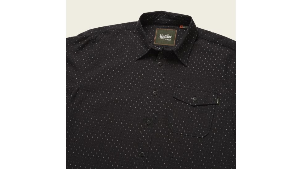 Howler Brothers San Gabriel Short Sleeve Shirt - Mens, Zigzag Dobby/Antique Black, M, 121620S-ZZB-M