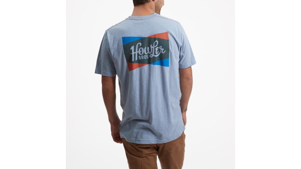 Howler Brothers Select Pocket T-Shirt - Mens, Howler Shapes/Blue Heather, S, 111020S-HSB-S