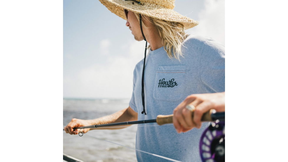 Howler Brothers Select Pocket T-Shirt - Mens, Howler Shapes/Blue Heather, S, 111020S-HSB-S