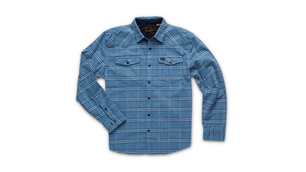 Howler Brothers Stockman Stretch Snapshirt - Mens, Vallance Plaid/ Ocean Blue, Large, 125019F-VPB-L