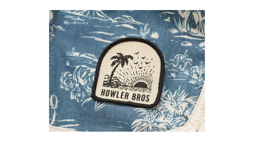 Howler Brothers Stretch Bruja Boardshort - Mens, Outpost Print / Chalk Blue, 35, 131619S-OPB-35
