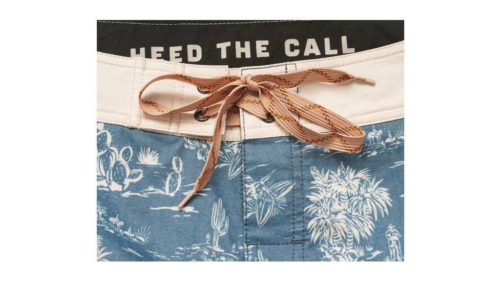 Howler Brothers Stretch Bruja Boardshort - Mens, Outpost Print / Chalk Blue, 35, 131619S-OPB-35