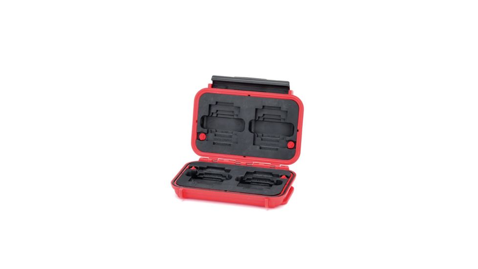 HPRC Hard Case for Memory Cards, Red, 5 x 3.54 x 1.26 in HPRC1300MEMRED
