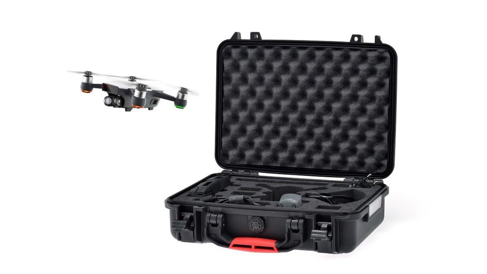 HPRC Hard Case w/ Foam for DJI Spark Fly More Combo, Black, 14.37 x 11.42 x 4.53 in SPK2350BLK-01