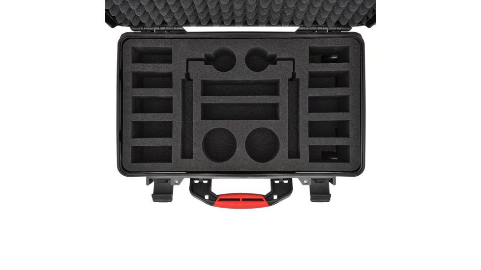 HPRC Wheeled Battery Hard Case w/ Foam for DJI Inspire 2/Pro, Black, 21.61 x 13.62 x 9.29 in BAT2550W-01