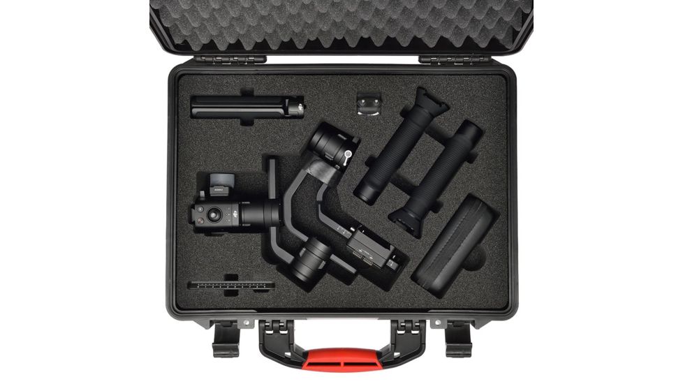 HPRC Wheeled Hard Case w/ Custom Foam for DJI Ronin S, Black, 18.82 x 15.35 x 7.64 in ROS2500-01