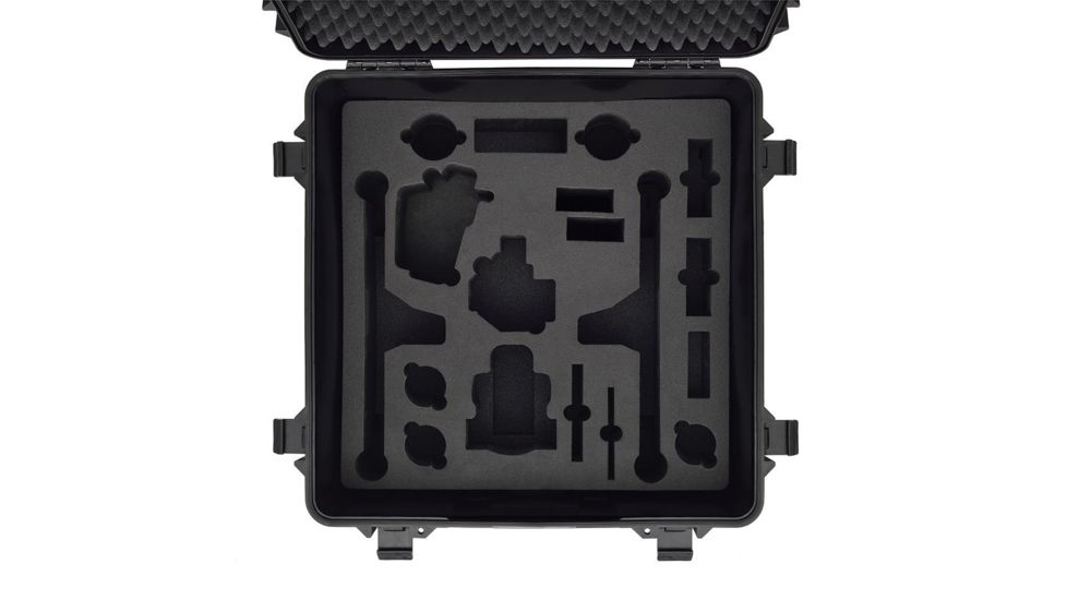 HPRC Wheeled Hard Case w/ Foam for DJI Inspire 2, Landing Mode, Black, 26.38 x 26.65 x 15.3 in INS2-4600W-01