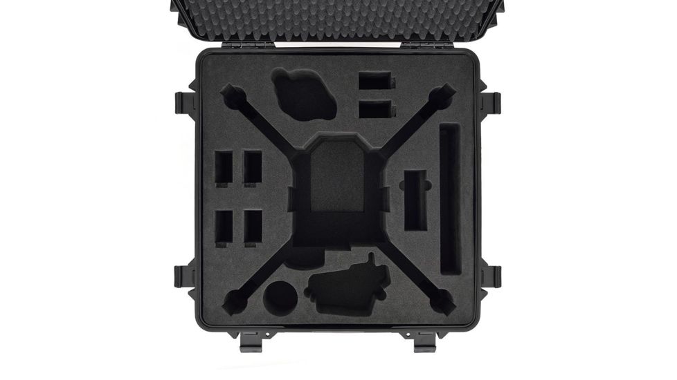 HPRC Wheeled Hard Case w/ Foam for DJI Matrice 100, Black, 26.38 x 26.65 x 15.3 in M100-4600W-01