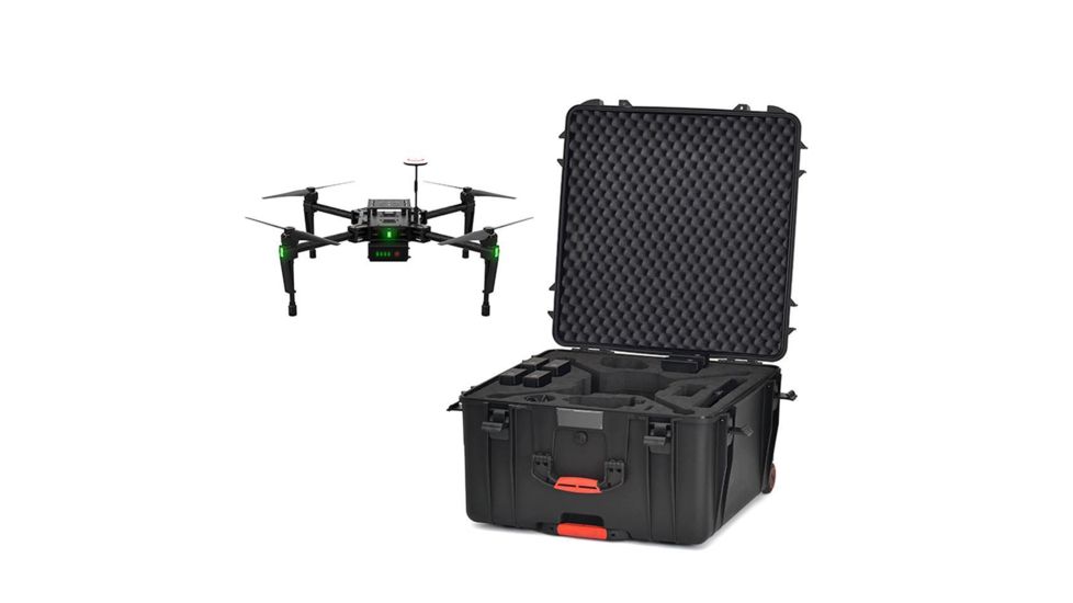 HPRC Wheeled Hard Case w/ Foam for DJI Matrice 100, Black, 26.38 x 26.65 x 15.3 in M100-4600W-01