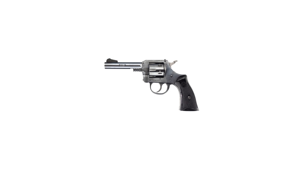 Harrington &amp; Richardson 732 Revolver, .32 S&amp;W Long, 4in barrel, blued steel frame, checkered black plastic grip, revolving chamber, blade front, adjustable rear, 6 round cylinder, HR-732-.32 S&amp;W LG-4-1-FRRMPG