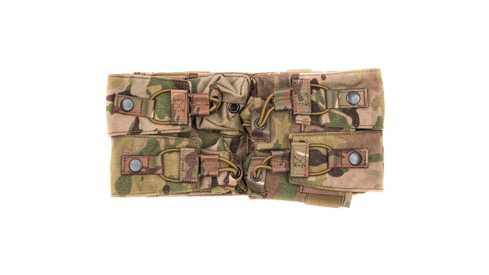 HRT Tactical Gear Quad Flashbang Zip-On Panel, Multicam, HRT-ZPFBP1-AA-MC