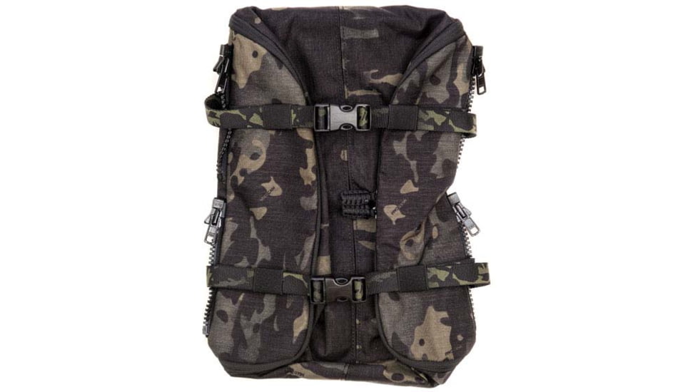 HRT Tactical Gear Medium Zip-on Pack, Multicam Black, Medium, HRT-ZPHP01-AA-MB
