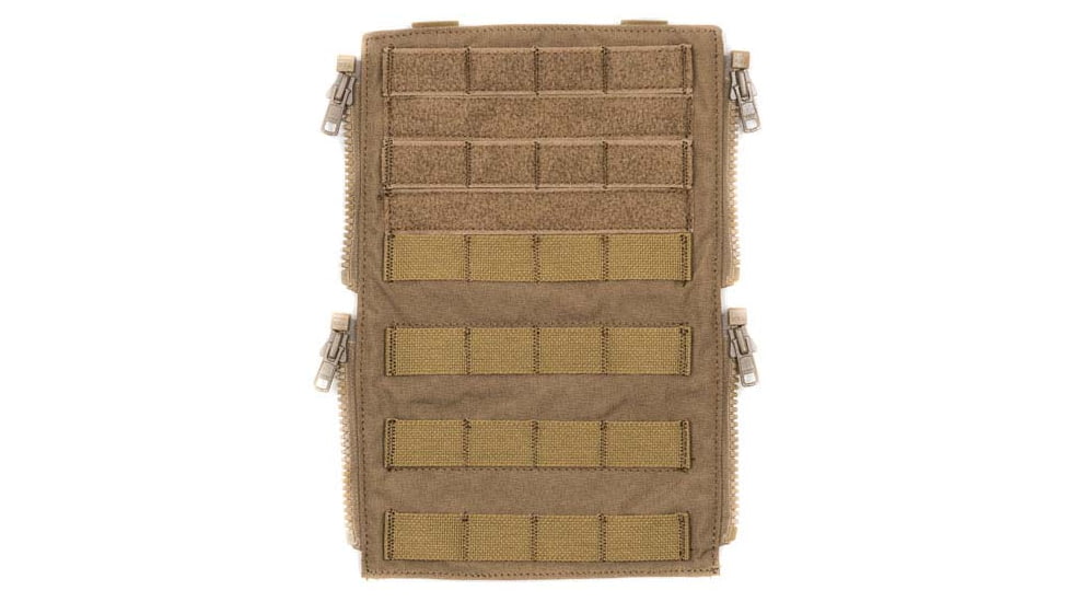HRT Tactical Gear Molle Zip-On Panel, Coyote, HRT-ZPMOL1-AA-CB