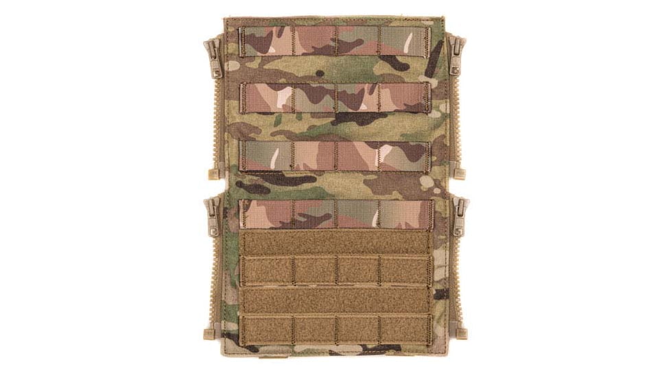 HRT Tactical Gear Molle Zip-On Panel, Multicam, HRT-ZPMOL1-AA-MC