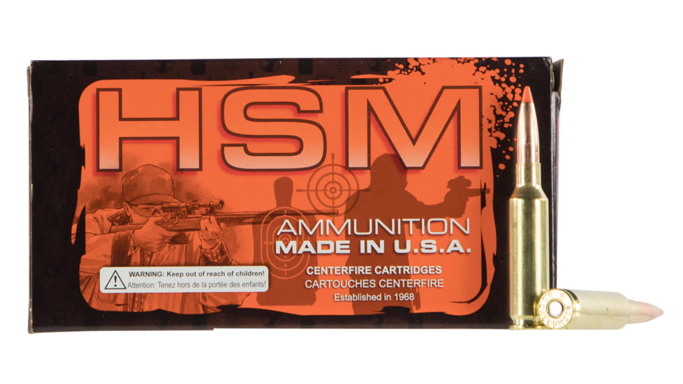 HSM 22311N Match 223 Rem 77 Gr Sierra MatchKing Boat-Tail Hollow Point BTHP 5