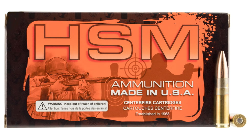 HSM 300BLK4N Match 300 Blackout 220 Gr Hollow Point Boat Tail HPBT 20 Bx/ 10
