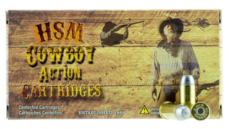 HSM 44R1N Cowboy Action 44 Russian 200 Gr Round Nose Flat Point RNFP 20 Bx/ 1