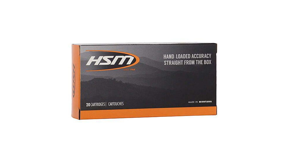 HSM Ammunition .45-70 Government 405 Grain Round Nose Flat Point Brass Cased Rifle Ammo, 20 Rounds, 45-70-13-N