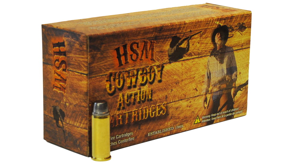 HSM 45C1N Cowboy Action 45 Colt LC 250 Gr Round Nose Flat Point RNFP 50 Bx/