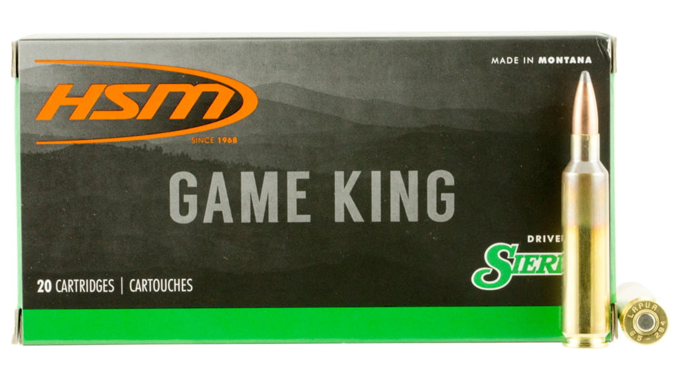 HSM 65X284NORMA3 Game King 6.5x284 Norma 140 Gr Spitzer Boat Tail SBT 20 Bx/
