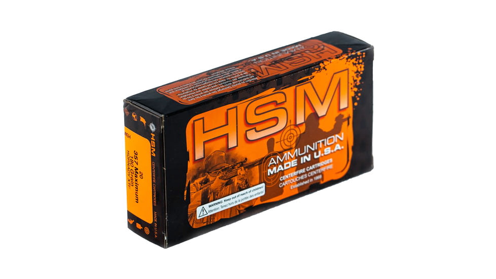 Hsm Ammunition Hsm Ammo .357 Maximum 180gr Hornady Xtp 20-pack
