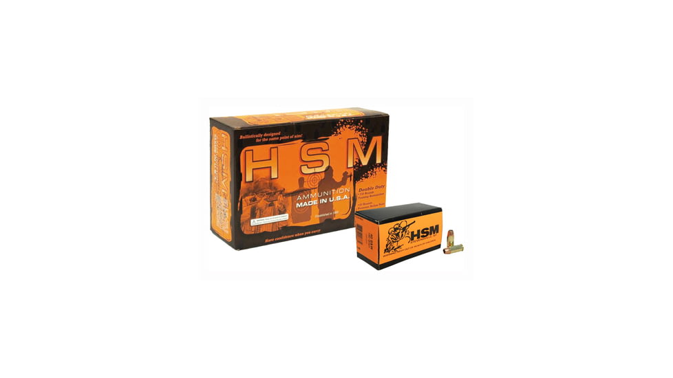 Hsm Ammunition Hsm Ammo Double Duty .40s&amp;w 180gr. Combo-pack Fmj/hp 300rd