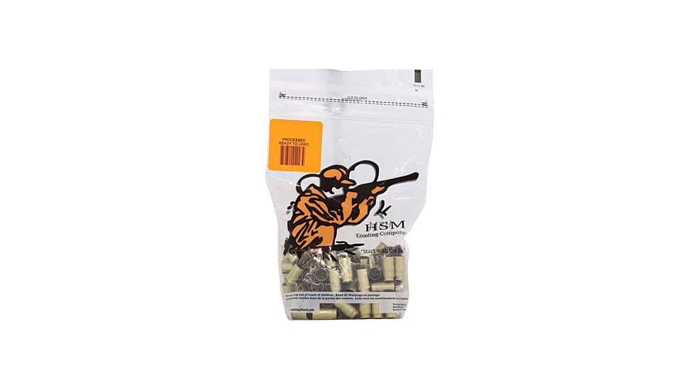 Hsm Ammunition Brass 40 S&amp;W Once Fired Unprimed Cartrige Cases 100 Count, HSM-40-RTL