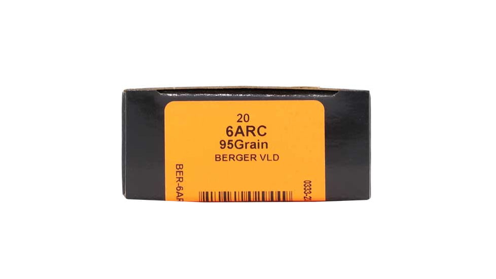 Hsm Ammunition Hsm Tg 6mm Arc 95gr Berger Vld 20rd 25bx/cs