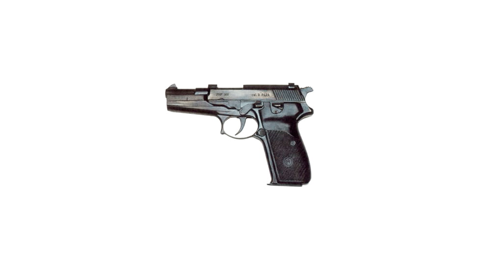 HS Produkt PHP-MV Pistol, 9mm Luger, 4.13in barrel, blued finish steel frame, black plastic grip, recoil operated semi-automatic, fixed blade and notch, 15 round magazine, HSPDKPHPMV9MM4.131FRRMPG