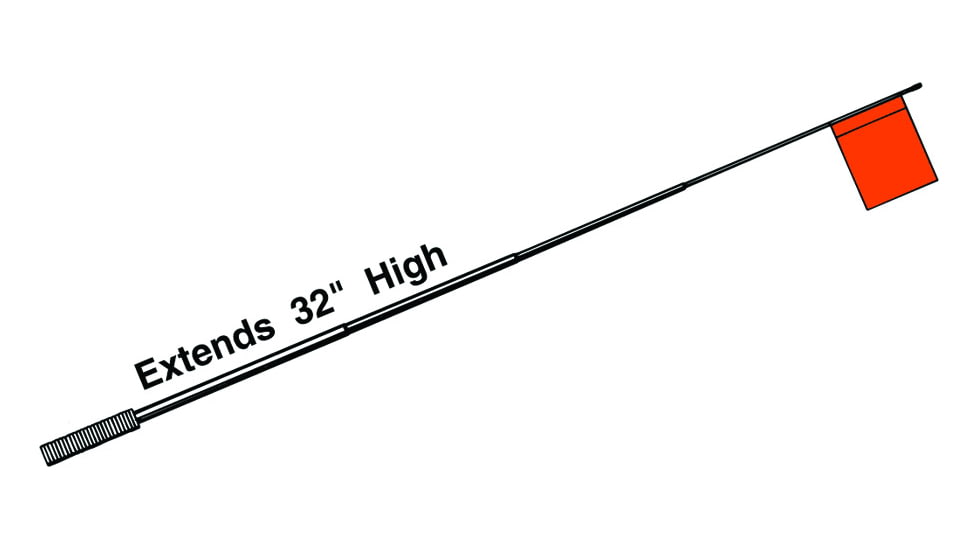 HT Enterprises Telescopic Tip-Up Flag Extension