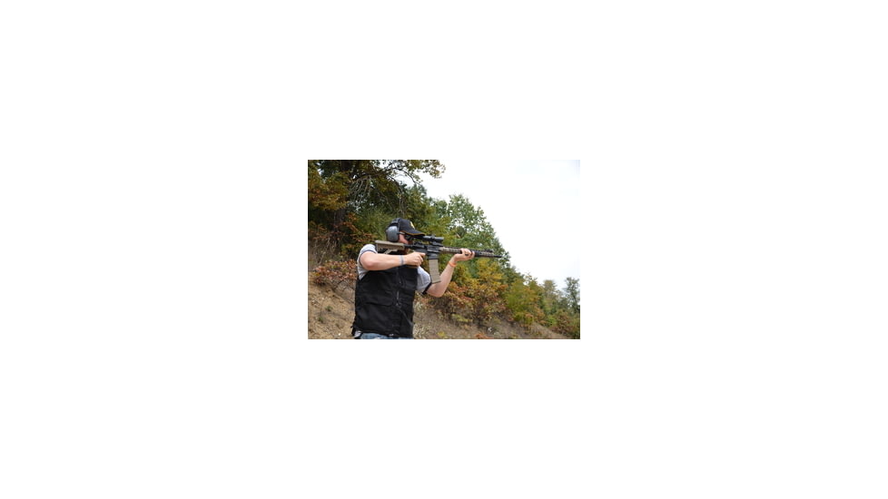 Man Shooting AR15 Outside