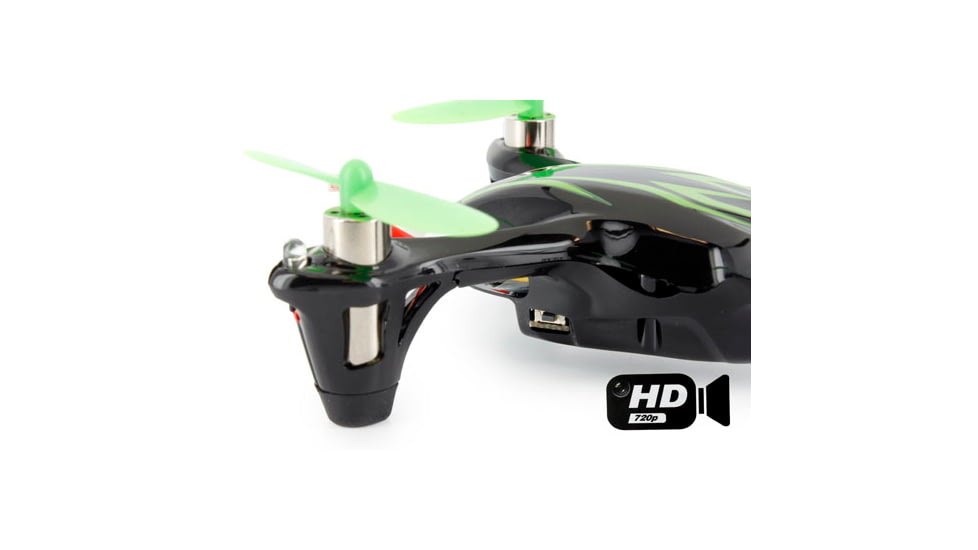 Hubsan Quad Copter W/Camera, Green and Black 61170-02