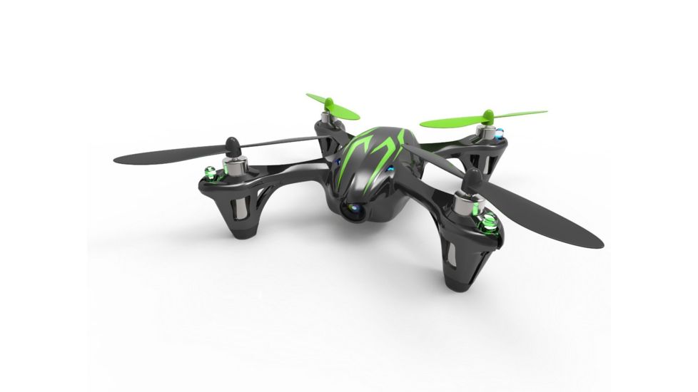 Hubsan X4 H107C HD 2Mp Camera 2.4 Ghz, 4Ch, 6 Axis Gyro, Rc Quadcopter, Black/Green HICH107CHDBG