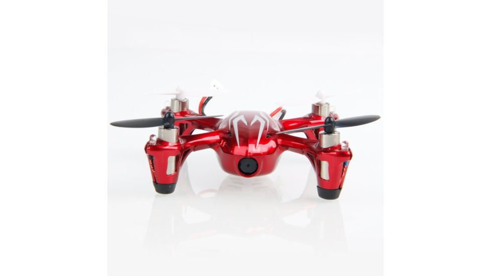 Hubsan X4 H107C HD 2Mp Camera 2.4 Ghz 4Ch, 6 Axis Gyro, Rc Quadcopter, Red/Silver HICH107CHDRS