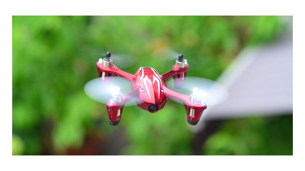 Hubsan X4 H107C Quadcopter, Red/Silver HICH107CRS