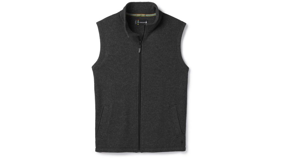 Smartwool Hudson Trail Fleece Vest-Men's, Dark Charcoal, Extra Large, SW016214A53-XL