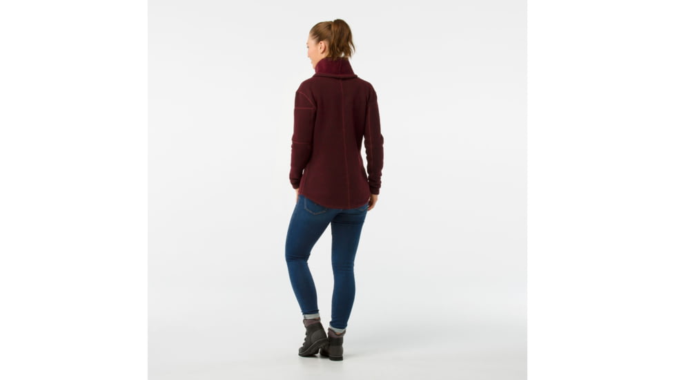 Smartwool Hudson Trail Pullover Fleece Sweater-Women's, Tibetan Red, Medium, SW000313A25-M