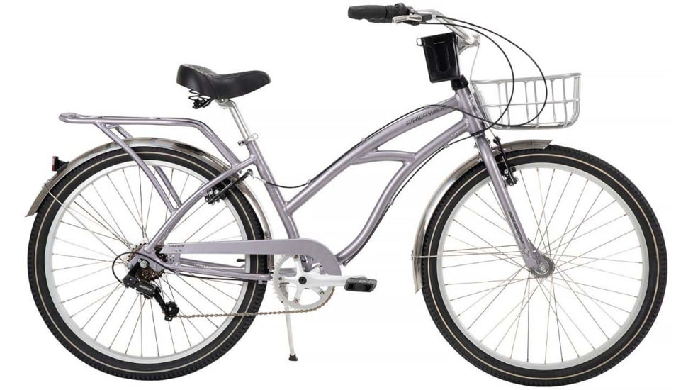 Huffy Airway 6-Speed Premium Cruiser Bike - Womens, Silver, 26in, 26031