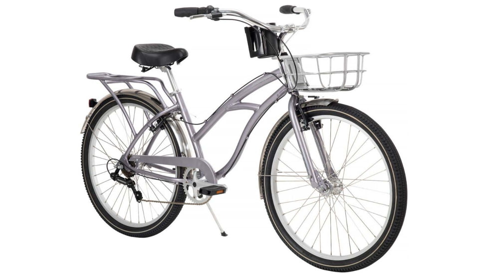 Huffy Airway 6-Speed Premium Cruiser Bike - Womens, Silver, 26in, 26031