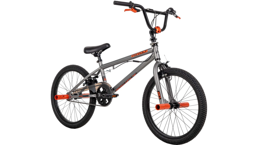 Huffy BMX Revolt Bike - Boys, Silver/Orange, 20in, 23542