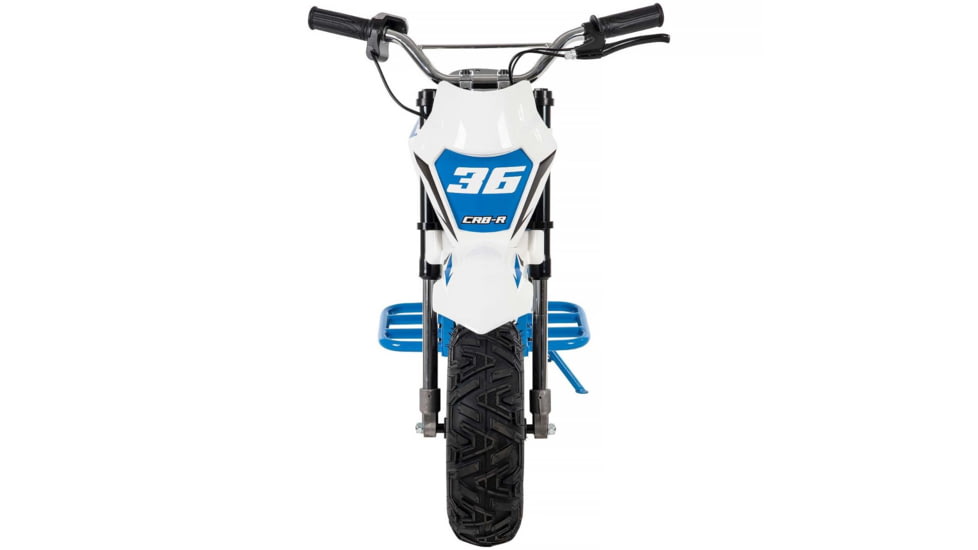 Huffy CR8-R Battery Operated Ride On Minibike, White/Blue, 33in, 17201