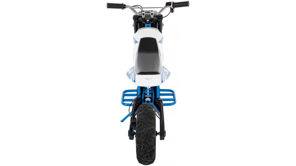 Huffy CR8-R Battery Operated Ride On Minibike, White/Blue, 33in, 17201